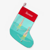 Artistic Swimming Kleine Kerstsok (Voorkant (Hangend))