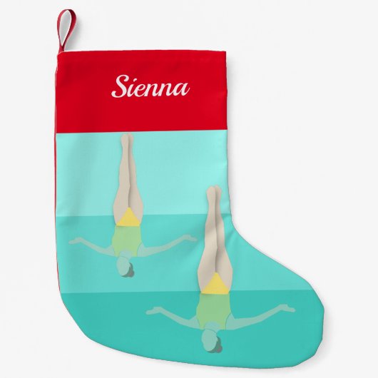 Artistic Swimming Kleine Kerstsok (Voorkant)
