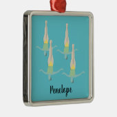 Artistic Swimming Metalen Ornament (Rechts)