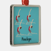 Artistic Swimming Metalen Ornament (Rechts)