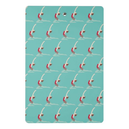 Artistic Swimming Mini Klembord (Achterkant)