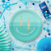 Artistic Swimming Papieren Bordje (Feest)