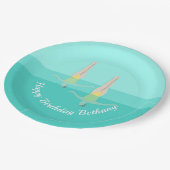 Artistic Swimming Papieren Bordje (Gekanteld)