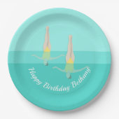 Artistic Swimming Papieren Bordje (Voorkant)