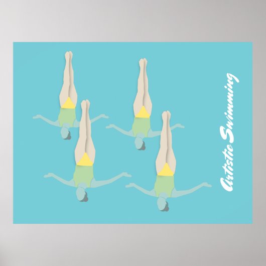 Artistic Swimming Poster (Voorkant)