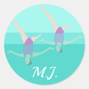 Artistic Swimming Ronde Sticker