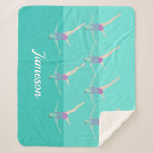 Artistic Swimming Sherpa Deken (Voorkant)