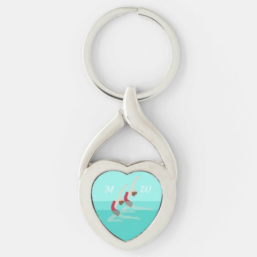 Artistic Swimming Sleutelhanger (Voorkant)