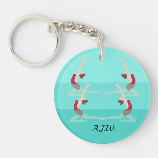 Artistic Swimming Sleutelhanger (Voorkant)