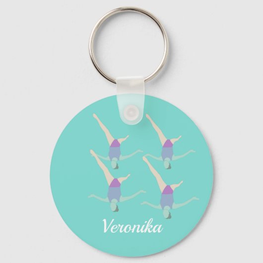 Artistic Swimming Sleutelhanger (Voorkant)