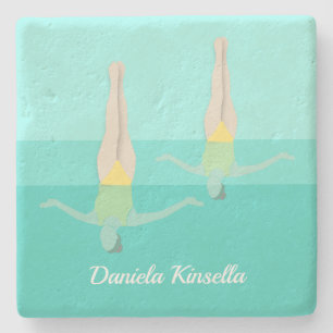 Artistic Swimming Stenen Onderzetter
