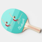 Artistic Swimming Tafeltennisbatje (Zijkant)
