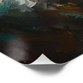 Artistic Terrier Dog Portrait Vibrant Oil Painting Perfect Poster (Hoek)