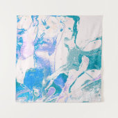 Artistic Texture. Bright Violet Border. Violet Art Wandkleed (Voorkant (horizontaal))