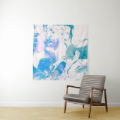 Artistic Texture. Bright Violet Border. Violet Art Wandkleed (In Situ (horizontaal))