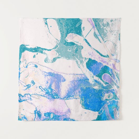 Artistic Texture. Bright Violet Border. Violet Art Wandkleed (Voorkant)
