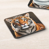 Artistic Tiger Portrait Big Cat Onderzetter (Linkerzijde)