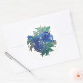 Artistic Touch: Blue Roos Design Sticker (Envelop)