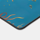 Artistic Turtle Emblem Illustration Desk Mat (Hoek)