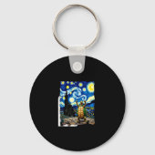 Artistic Turtle Shirt Starry Night Turtle (1) Sleutelhanger (Voorkant)