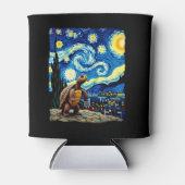 Artistic Turtle Shirt  Starry Night Turtle (2) Blikjeskoeler (Voorkant)