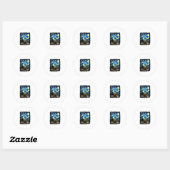Artistic Turtle Shirt  Starry Night Turtle (2) Ronde Sticker (Vel)