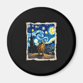Artistic Turtle Shirt Starry Night Turtle (3) Magneet (Voorkant)