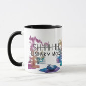 Artistic Two-Tone Book Lover Coffee Cup Mok (Links)