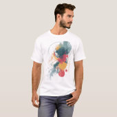 Artistic Unisex T-Shirt - Vibrant Abstract Design (Voorkant volledig)