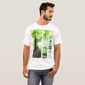 Artistic Van Gogh Broken Green Pink T-shirt (Voorkant volledig)