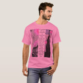 Artistic Van Gogh Broken Paint Pink T-shirt (Voorkant volledig)