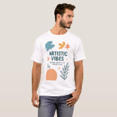 Artistic Vibes – Modern Artistic & Creative Design T-shirt (Voorkant volledig)