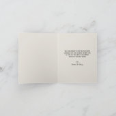 Artistic Watercolor Abstract Christmas Tree Feestdagen Kaart (Binnen)