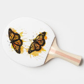 Artistic Watercolor Monarch Butterfly Nature Art Tafeltennisbatje (Zijkant)