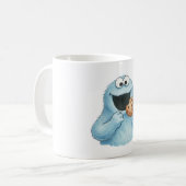 Artistic Watercolor Oscar the Grouch Ceramic Mug Koffiemok (Voorkant links)