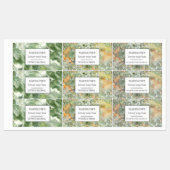 Artistic waterverf Zeepstaven Elegant Adhesive Labels (Vel)