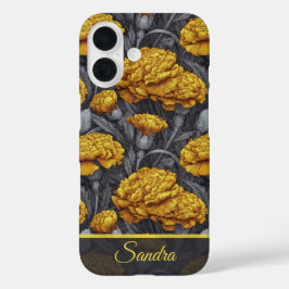 Artistic Wedding Favors Carnation Name iPhone 16 Hoesje