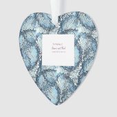 Artistic Wedding Heart Shape Ornament (voorkant)