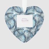 Artistic Wedding Heart Shape Ornament (voorkant)