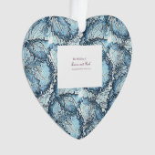 Artistic Wedding Heart Shape Ornament (voorkant)