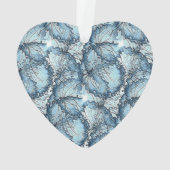 Artistic Wedding Heart Shape Ornament (achterkant)