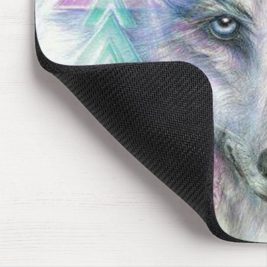 Artistic White Wolf Muismat (Hoek)