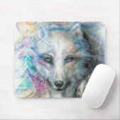 Artistic White Wolf Muismat (Met muis)