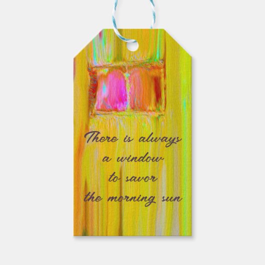 Artistic Window Motivational Cadeaulabel (Voorkant)