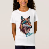  Artistic Wolf T-shirt - Voeg Jouw naam toe! (Voorkant)