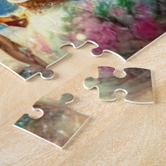 Artistic Wonderland Tea Party Alice & Rabbit Legpuzzel (Zijkant)