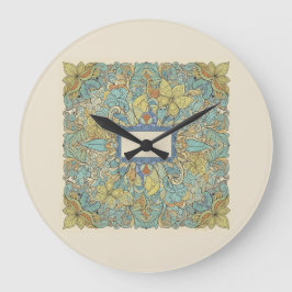 Artistic Zentangle Mandala Wall Clock Grote Klok