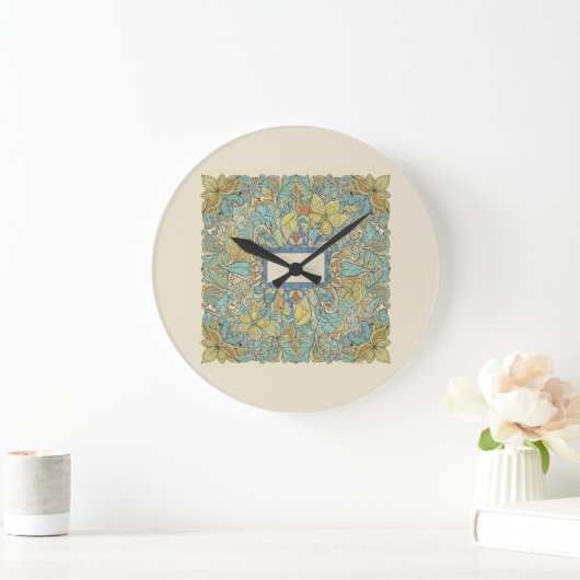 Artistic Zentangle Mandala Wall Clock Grote Klok (Huis)