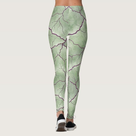 Artistic Zombie Skin Texture Pattern  Leggings (Achterkant)