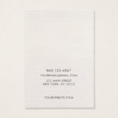 Artistiek Abstract Ketting Display Holder Visitekaartje (Achterkant)